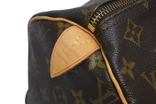画像をギャラリービューアに読み込む, 極美品 LOUISVUITTON ルイヴィトン スピーディ35 ハンドバッグ M41526 モノグラムキャンバス ゴールド金具 ブラウン 中古 4b009535