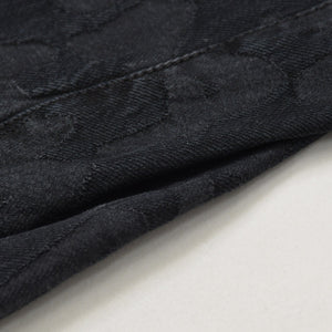 LOUIS VUITTON ルイヴィトン グラフィティ デニムパンツ MODP56BCT 36サイズ ブラック マークジェイコブス スティーブンスプラウス シルバー金具 美品 中古 4a009538