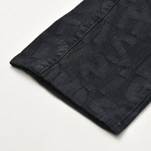 LOUIS VUITTON ルイヴィトン グラフィティ デニムパンツ MODP56BCT 36サイズ ブラック マークジェイコブス スティーブンスプラウス シルバー金具 美品 中古 4a009538