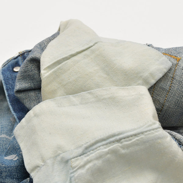 HELMUT LANG ヘルムートラング ペインタージーンズ インディゴブルー 本人期 アーカイブ シルバー金具 美品 中古 4a009565