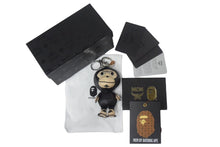 画像をギャラリービューアに読み込む, 極美品 A BATHING APE BAPE×MCM アベイシングエイプ エムシーエム ベイビーマイロチャーム ヴィセトス KEY CHAIN ブラック 中古 9594