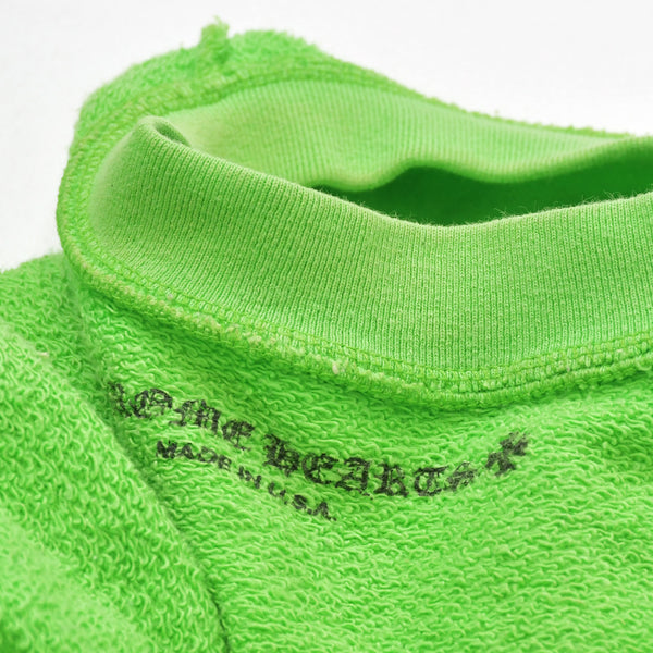 極美品 CHROME HEARTS クロムハーツ Matty Boy マッティボーイ Sex Records スウェット トレーナー グリーン マルチカラー サイズM 中古 4a006673