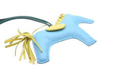 画像をギャラリービューアに読み込む, HERMES エルメス ロデオチャームMM バッグチャーム アニューロ クリノラン セレスト ライム マラカイト 美品 中古 4b009827