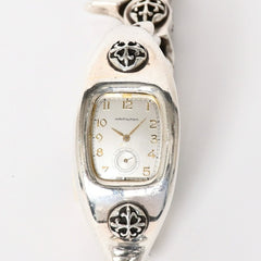 A&G Hamilton BOULTON watch, model 6265, weight approximately 170.00g, sterling silver (925), stainless steel, quartz movement, silver dial, reissue, excellent condition, pre-owned. (Item number: 4a004527)