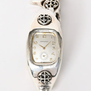 A&G Hamilton BOULTON watch, model 6265, weight approximately 170.00g, sterling silver (925), stainless steel, quartz movement, silver dial, reissue, excellent condition, pre-owned. (Item number: 4a004527)