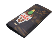 画像をギャラリービューアに読み込む, 極美品 LOUIS VUITTON × NIGO ルイヴィトン ニゴ ダミエ ジャイアント ポルトフォイユ ブラザ 長財布 N60393 ブラウン ウォレット 中古 4c073092
