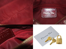 Load image into Gallery viewer, Christian Dior クリスチャンディオール トロッター ミニハンドバッグ PZ0052 レッド ロゴ 鞄 ゴールド 美品 中古 4c075976