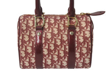 Load image into Gallery viewer, Christian Dior クリスチャンディオール トロッター ミニハンドバッグ PZ0052 レッド ロゴ 鞄 ゴールド 美品 中古 4c075976