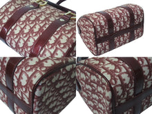 Load image into Gallery viewer, Christian Dior クリスチャンディオール トロッター ミニハンドバッグ PZ0052 レッド ロゴ 鞄 ゴールド 美品 中古 4c075976