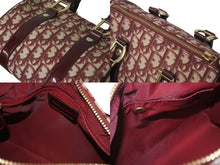 Load image into Gallery viewer, Christian Dior クリスチャンディオール トロッター ミニハンドバッグ PZ0052 レッド ロゴ 鞄 ゴールド 美品 中古 4c075976