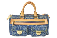 Load image into Gallery viewer, LOUIS VUITTON ルイヴィトン ネオスピーディ ハンドバッグ M95019 モノグラムデニム ゴールド金具 美品 中古 4c076247