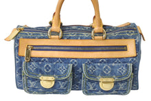 Load image into Gallery viewer, LOUIS VUITTON ルイヴィトン ネオスピーディ ハンドバッグ M95019 モノグラムデニム ゴールド金具 美品 中古 4c076247