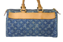 Load image into Gallery viewer, LOUIS VUITTON ルイヴィトン ネオスピーディ ハンドバッグ M95019 モノグラムデニム ゴールド金具 美品 中古 4c076247