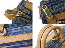 Load image into Gallery viewer, LOUIS VUITTON ルイヴィトン ネオスピーディ ハンドバッグ M95019 モノグラムデニム ゴールド金具 美品 中古 4c076247