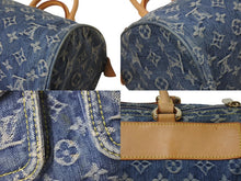 Load image into Gallery viewer, LOUIS VUITTON ルイヴィトン ネオスピーディ ハンドバッグ M95019 モノグラムデニム ゴールド金具 美品 中古 4c076247