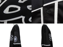 画像をギャラリービューアに読み込む, 極美品 BadBoy Entertainment バッドボーイエンターテイメント ベースボールシャツ 20周年記念 Biggieモデル ポリエステル ブラック サイズXXXL 中古 4b004855