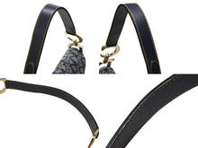 画像をギャラリービューアに読み込む, 極美品 Christian Dior クリスチャンディオール サドルバッグ ワンショルダーバッグ トロッター ネイビー ガリアーノ期 中古 4b005672