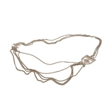 画像をギャラリービューアに読み込む, CHANEL シャネル ネックレス 重量約140.98g B15B刻印 全長約91.5cm ココマーク メタル ラインストーン シルバー クリア 美品 中古 4b013929