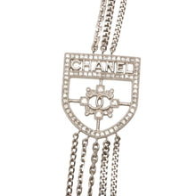 画像をギャラリービューアに読み込む, CHANEL シャネル ネックレス 重量約140.98g B15B刻印 全長約91.5cm ココマーク メタル ラインストーン シルバー クリア 美品 中古 4b013929