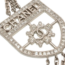 画像をギャラリービューアに読み込む, CHANEL シャネル ネックレス 重量約140.98g B15B刻印 全長約91.5cm ココマーク メタル ラインストーン シルバー クリア 美品 中古 4b013929