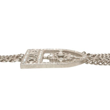 画像をギャラリービューアに読み込む, CHANEL シャネル ネックレス 重量約140.98g B15B刻印 全長約91.5cm ココマーク メタル ラインストーン シルバー クリア 美品 中古 4b013929