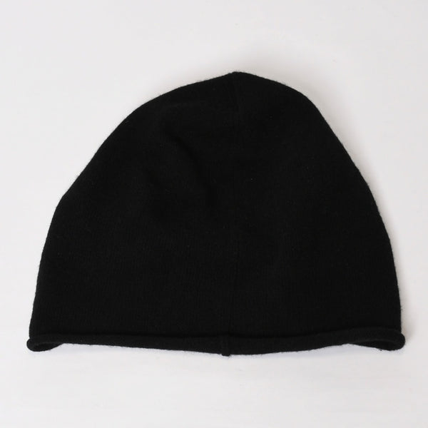 極美品 CHROME HEARTS クロムハーツ 3クロスレザーパッチカシミアニットフェイスマスク ブルー ニット帽 中古 4b014104
