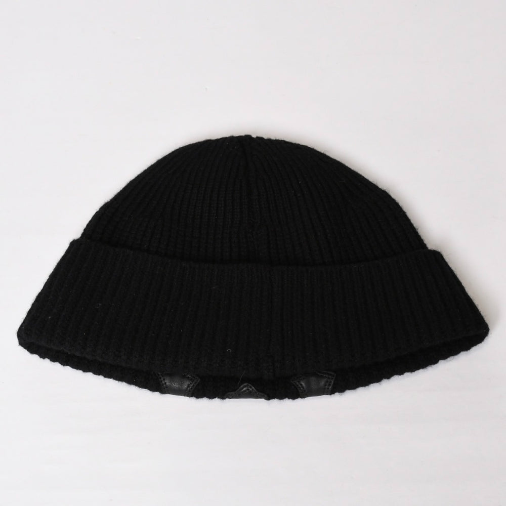 Very good condition CHROME HEARTS Beanie Knit Hat Triple Cross Tiny ch Cross Cross Patch Cashmere Black Used 4b014105