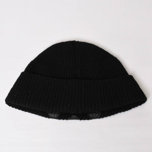 Very good condition CHROME HEARTS Beanie Knit Hat Triple Cross Tiny ch Cross Cross Patch Cashmere Black Used 4b014105