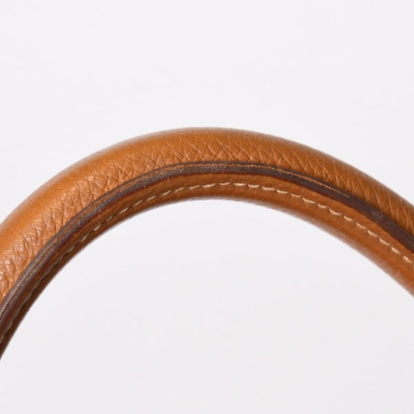 極美品 HERMES エルメス ケリー35 ハンドバッグ □M刻 2011年 内縫い トゴ ゴールド シルバー金具 中古 4b014125