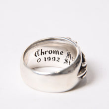 画像をギャラリービューアに読み込む, CHROME HEARTS クロムハーツ FLORAL CROSS フローラルクロス リング 指輪 重量約15.6g サイズ15号 スターリングシルバー 美品 中古 4b014092