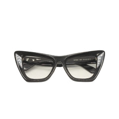 OFF-WHITE Date Glasses Eyewear OERI045 1007 Size 57□20-145 Arrow Logo Acetate Black Good Used 4b013978