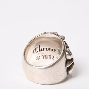 CHROME HEARTS クロムハーツ キーパーリング 指輪 サイズ20号 重量20g 1992刻印 シルバー925 美品 中古 4b014094