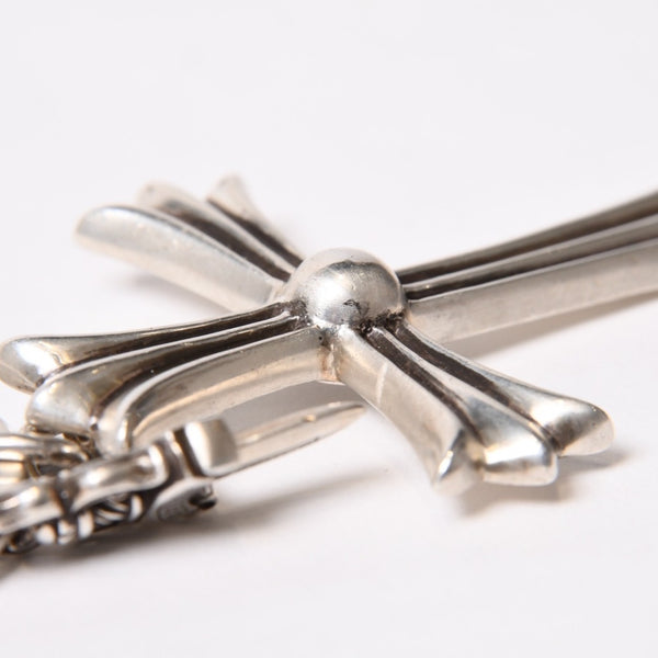 CHROME HEARTS クロムハーツ CH CRS LG & No5 DGGR ラージクロス ダガー キーリング 重量約52.2g 美品 中古 4b014089