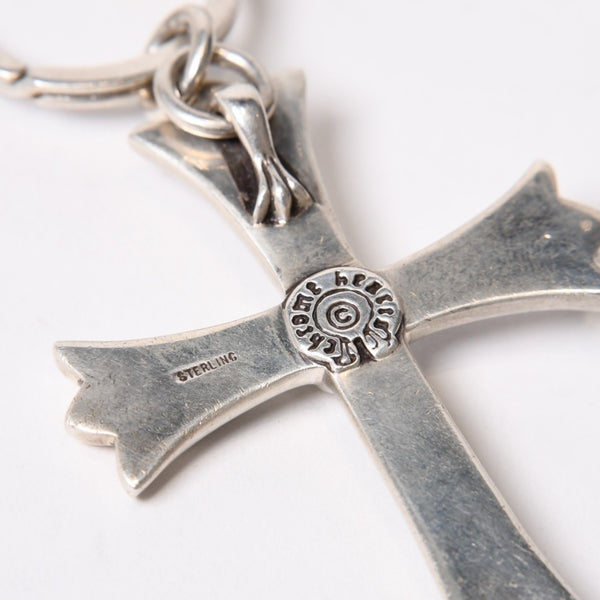 CHROME HEARTS クロムハーツ CH CRS LG & No5 DGGR ラージクロス ダガー キーリング 重量約52.2g 美品 中古 4b014089