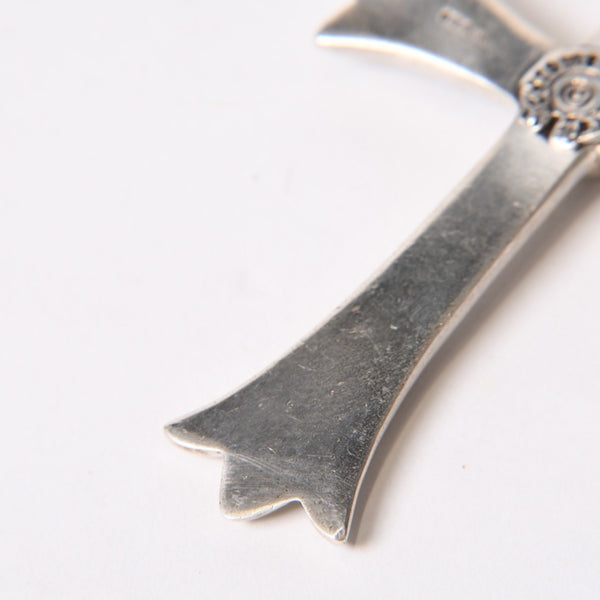 CHROME HEARTS クロムハーツ CH CRS LG & No5 DGGR ラージクロス ダガー キーリング 重量約52.2g 美品 中古 4b014089