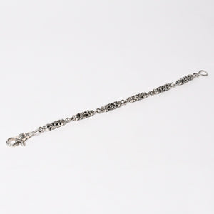 CHROME HEARTS クロムハーツ ケルティック ローラーウォレットチェーン 6リンク1クリップ 約166g 美品 中古 4b014080