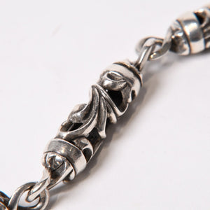 CHROME HEARTS クロムハーツ ケルティック ローラーウォレットチェーン 6リンク1クリップ 約166g 美品 中古 4b014080