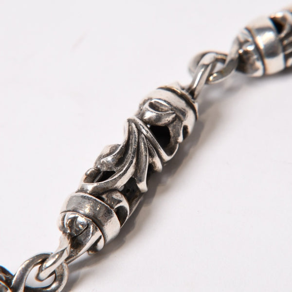 CHROME HEARTS クロムハーツ ケルティック ローラーウォレットチェーン 6リンク1クリップ 約166g 美品 中古 4b014080