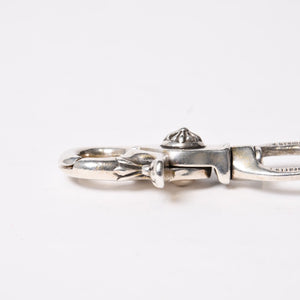 CHROME HEARTS クロムハーツ ケルティック ローラーウォレットチェーン 6リンク1クリップ 約166g 美品 中古 4b014080