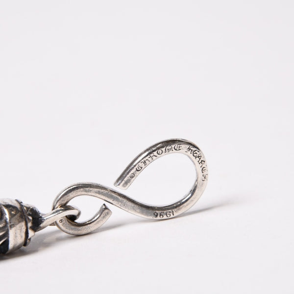 CHROME HEARTS クロムハーツ ケルティック ローラーウォレットチェーン 6リンク1クリップ 約166g 美品 中古 4b014080