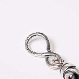 CHROME HEARTS クロムハーツ ケルティック ローラーウォレットチェーン 6リンク1クリップ 約166g 美品 中古 4b014080