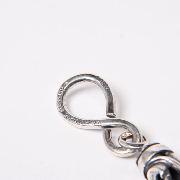 CHROME HEARTS クロムハーツ ケルティック ローラーウォレットチェーン 6リンク1クリップ 約166g 美品 中古 4b014080