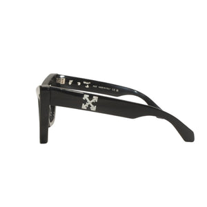 OFF-WHITE Date Glasses Eyewear OERI045 1007 Size 57□20-145 Arrow Logo Acetate Black Good Used 4b013978
