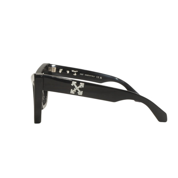 OFF-WHITE Date Glasses Eyewear OERI045 1007 Size 57□20-145 Arrow Logo Acetate Black Good Used 4b013978