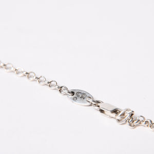 New and unused CHROME HEARTS SAFETY PIN 1DIA ROLL CHAIN ​​16Inch Safety pin necklace 16 inches Weight 6.49g Used 4b014054