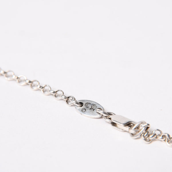 New and unused CHROME HEARTS SAFETY PIN 1DIA ROLL CHAIN ​​16Inch Safety pin necklace 16 inches Weight 6.49g Used 4b014054