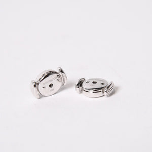 新品未使用 CHROME HEARTS クロムハーツ × ミキモト MIKIMOTO スタッド CHプラスパール ピアス 18K WG 中古 4b014110