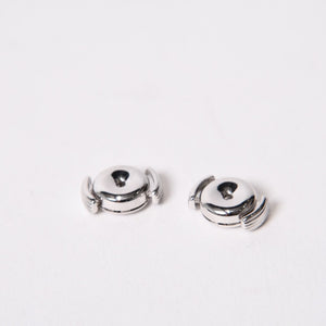 新品未使用 CHROME HEARTS クロムハーツ × ミキモト MIKIMOTO スタッド CHプラスパール ピアス 18K WG 中古 4b014110