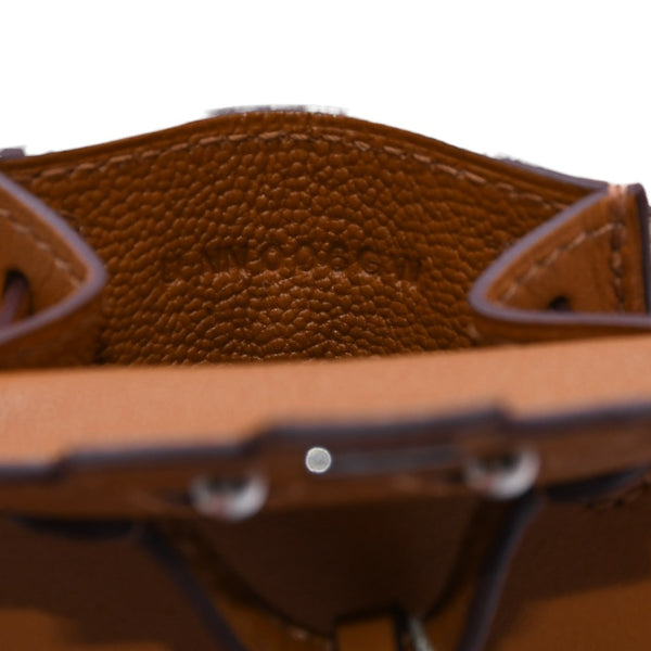 極美品 HERMES エルメス ケリードールチャーム タデラクト×シェブルミゾル オレンジ×ブラウン×ブラック U刻印 アクセサリー 中古 4a001435