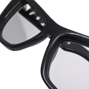 OFF-WHITE Date Glasses Eyewear OERI045 1007 Size 57□20-145 Arrow Logo Acetate Black Good Used 4b013978